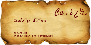Csép Éva névjegykártya